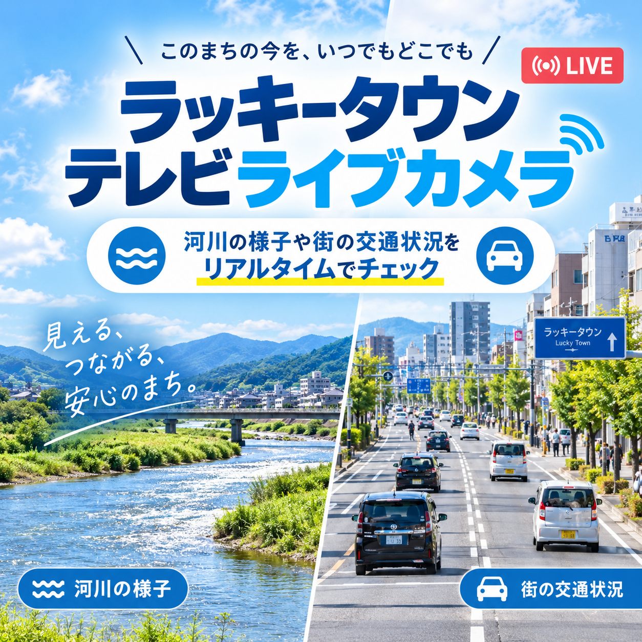 ラッキータウンテレビライブカメラ